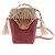 Autre Marque Picca borsa in rafia rosa