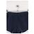 Autre Marque Pantaloncini a gamba dritta Daily Drills Blu Navy - vista 2