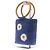 Autre Marque Picca borsa in rafia blu - vista 2