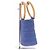 Autre Marque Picca borsa in rafia blu - vista 5