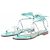Jimmy Choo Sandali turchese argentati