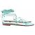 Jimmy Choo Sandali turchese argentati - vista 6