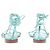 Jimmy Choo Sandali turchese argentati - vista 7