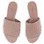 Alaïa Sandales en daim rose - vue 4