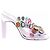 Attico Mules Nanci in PVC con ornamenti Bianco - vista 6