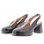 Jonak Mary Jane Pumps aus schwarzem Leder