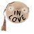 Autre Marque Borsa in rafia "In Love" Beige