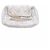 Fendi Clutch aus silbernem Leder