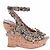 Alaïa Sandali con zeppa a fiori Beige - vista 6