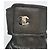 Chanel Metallic-Leder Stiefeletten mit CC-Logo Schwarz Metallisch - Ansicht 7
