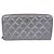 Chanel Long Wallet aus violettem Matelassé-Leder Lila