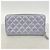 Chanel Long Wallet aus violettem Matelassé-Leder Lila - Ansicht 8