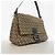 Borsa a mano Fendi Zucchino in nylon e canvas Marrone - vista 2