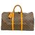 Louis Vuitton Boston Monogram Keepall 50 Braun