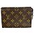 Louis Vuitton Monogram Pochette Toilette 15 Castaño