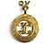 Collana con pendente dorato Vintage Coco Mark di CHANEL D'oro