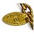 Collana con pendente dorato Vintage Coco Mark di CHANEL D'oro - vista 9