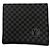 Stola in lana nera e grigia Louis Vuitton Marrone Nero