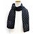 Stola in lana nera e grigia Louis Vuitton Marrone Nero - vista 2