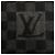 Stola in lana nera e grigia Louis Vuitton Marrone Nero - vista 5