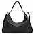 Céline Celine 11177 Bolsa de Ombro Large Strap em couro de bezerro grão macio Preto