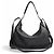 Céline Celine 11177 Bolsa de Ombro Large Strap em couro de bezerro grão macio Preto - vista 4
