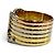 Cartier 750 Diamant Double C Dreifarbiger Ring Golden - Ansicht 2