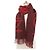 Sciarpa Stole in Cashmere con Frange Louis Vuitton Marrone Rosso - vista 3