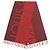 Sciarpa Stole in Cashmere con Frange Louis Vuitton Marrone Rosso - vista 4