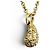 Autre Marque Collar Mini Pave Teardrop Tiffany Elsa Peretti Dorado