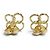 Autre Marque Pendientes de botón Tiffany Quadrofolio en oro amarillo Dorado - vista 3