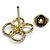 Autre Marque Pendientes de botón Tiffany Quadrofolio en oro amarillo Dorado - vista 5