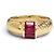 Autre Marque Anello Tiffany Vintage Stacking in Rubino D'oro