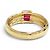 Autre Marque Anello Tiffany Vintage Stacking in Rubino D'oro - vista 5