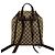 Gucci Abbey GG Canvas Leather Backpack Brown - view 3