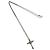 Autre Marque Collana Croce Tiffany Vintage Signature Argento D'oro