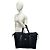 Borsa Boston Prada in nylon Tessuto Pocono e pelle Saffiano Nero - vista 2
