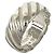Autre Marque Anello largo vintage con scanalature a spirale Tiffany & Co. Argento