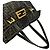FENDI Vintage Handtasche mit Zucca FF-Muster Braun Schwarz - Ansicht 4