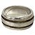 Autre Marque Anello Tiffany Vintage Grooved Double Line Band Ring Argento - vista 6