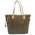 Louis Vuitton Monogram Neverfull MM Tote Bag Braun