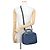 Vanity Borsa Chanel Coco Mark in denim blu - vista 5