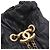 Bolsa de Ombro Chanel Coco Pleats Mark Chain Preto - vista 8