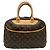 Bolso Louis Vuitton Monogram Deauville Castaño Beige