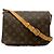 Borsa a tracolla Louis Vuitton Monogram Musette Tango Marrone Beige