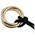 Cartier Trinity Halskette Schwarz Golden - Ansicht 6