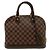 Louis Vuitton Damier Alma Handtasche Braun Beige