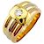 Cartier Drei-Farben Diamantbandring Golden