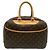 Louis Vuitton Monogram Deauville Handtasche Braun Beige