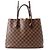 Louis Vuitton Damier Ebene Kensington Tote Bag Braun